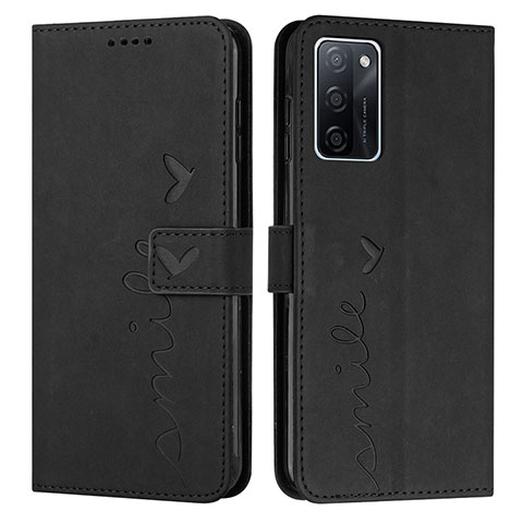 Funda de Cuero Cartera con Soporte Carcasa Y03X para Oppo A55S 5G Negro