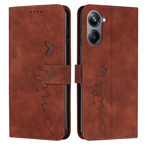 Funda de Cuero Cartera con Soporte Carcasa Y03X para Realme 10 4G Marron