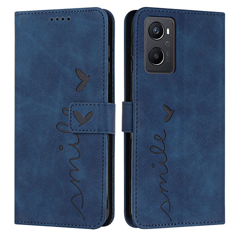 Funda de Cuero Cartera con Soporte Carcasa Y03X para Realme 9i 4G Azul