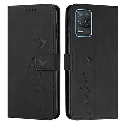 Funda de Cuero Cartera con Soporte Carcasa Y03X para Realme Narzo 30 5G Negro