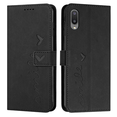 Funda de Cuero Cartera con Soporte Carcasa Y03X para Samsung Galaxy A02 Negro