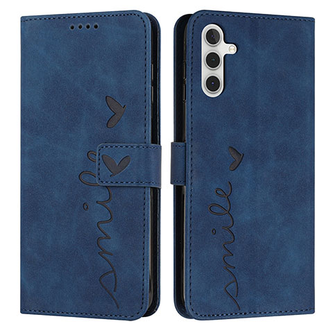 Funda de Cuero Cartera con Soporte Carcasa Y03X para Samsung Galaxy A04s Azul