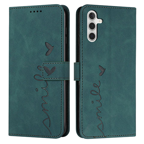 Funda de Cuero Cartera con Soporte Carcasa Y03X para Samsung Galaxy A04s Verde