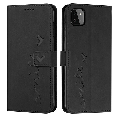 Funda de Cuero Cartera con Soporte Carcasa Y03X para Samsung Galaxy A22s 5G Negro