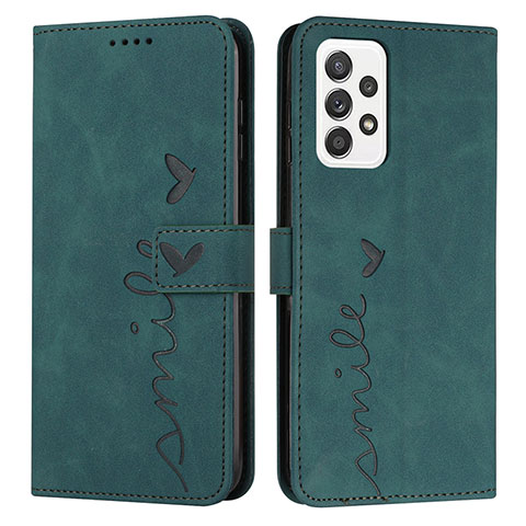 Funda de Cuero Cartera con Soporte Carcasa Y03X para Samsung Galaxy A32 5G Verde