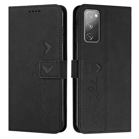 Funda de Cuero Cartera con Soporte Carcasa Y03X para Samsung Galaxy S20 Lite 5G Negro