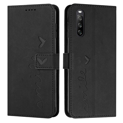 Funda de Cuero Cartera con Soporte Carcasa Y03X para Sony Xperia 10 IV SO-52C Negro