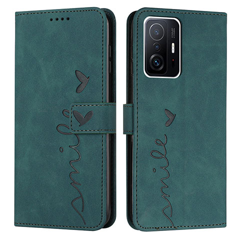 Funda de Cuero Cartera con Soporte Carcasa Y03X para Xiaomi Mi 11T 5G Verde