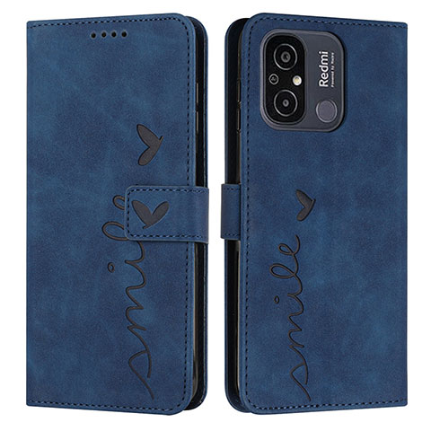 Funda de Cuero Cartera con Soporte Carcasa Y03X para Xiaomi Poco C55 Azul