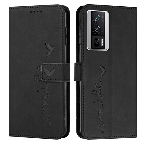 Funda de Cuero Cartera con Soporte Carcasa Y03X para Xiaomi Poco F5 Pro 5G Negro