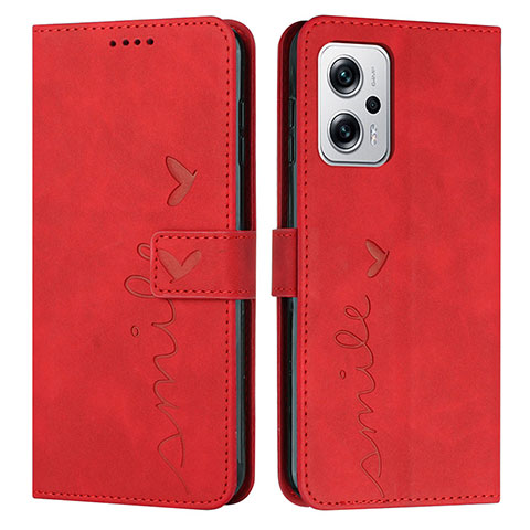 Funda de Cuero Cartera con Soporte Carcasa Y03X para Xiaomi Poco X4 GT 5G Rojo