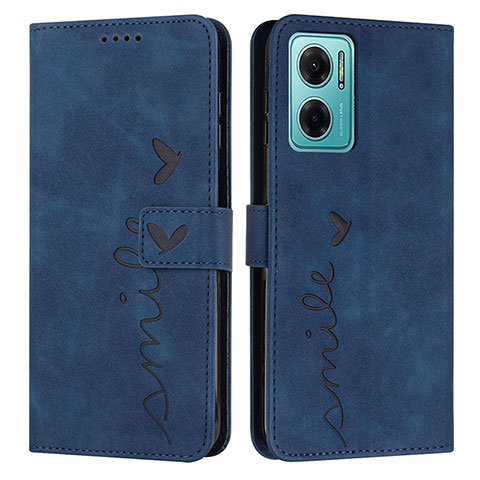 Funda de Cuero Cartera con Soporte Carcasa Y03X para Xiaomi Redmi 10 5G Azul