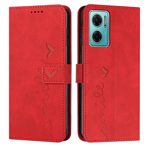 Funda de Cuero Cartera con Soporte Carcasa Y03X para Xiaomi Redmi 10 5G Rojo