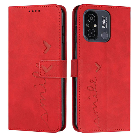 Funda de Cuero Cartera con Soporte Carcasa Y03X para Xiaomi Redmi 11A 4G Rojo