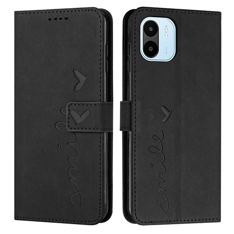 Funda de Cuero Cartera con Soporte Carcasa Y03X para Xiaomi Redmi A1 Negro