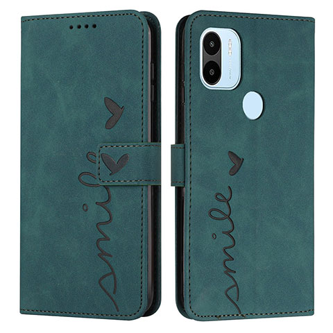 Funda de Cuero Cartera con Soporte Carcasa Y03X para Xiaomi Redmi A1 Plus Verde