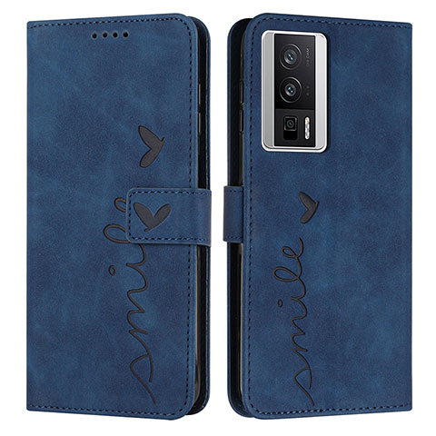 Funda de Cuero Cartera con Soporte Carcasa Y03X para Xiaomi Redmi K60 Pro 5G Azul