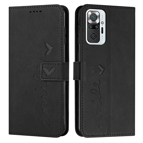 Funda de Cuero Cartera con Soporte Carcasa Y03X para Xiaomi Redmi Note 10 Pro 4G Negro