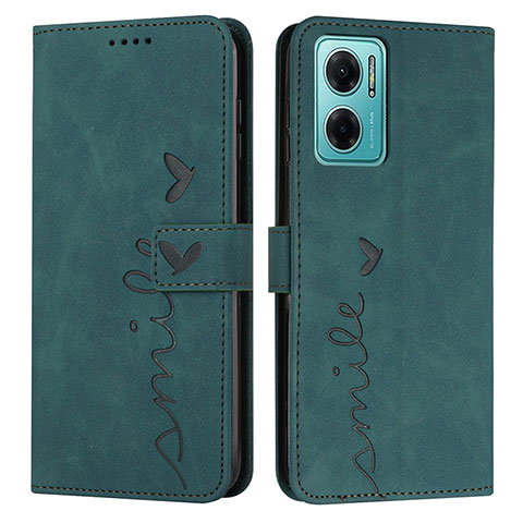 Funda de Cuero Cartera con Soporte Carcasa Y03X para Xiaomi Redmi Note 11E 5G Verde