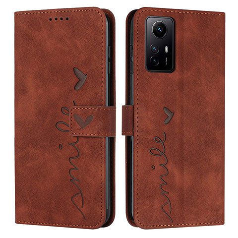 Funda de Cuero Cartera con Soporte Carcasa Y03X para Xiaomi Redmi Note 12S Marron