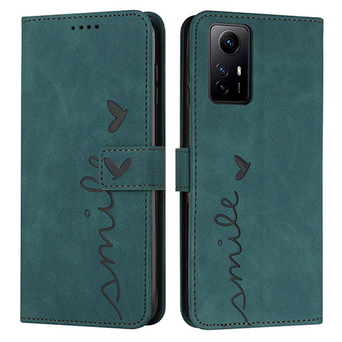 Funda de Cuero Cartera con Soporte Carcasa Y03X para Xiaomi Redmi Note 12S Verde