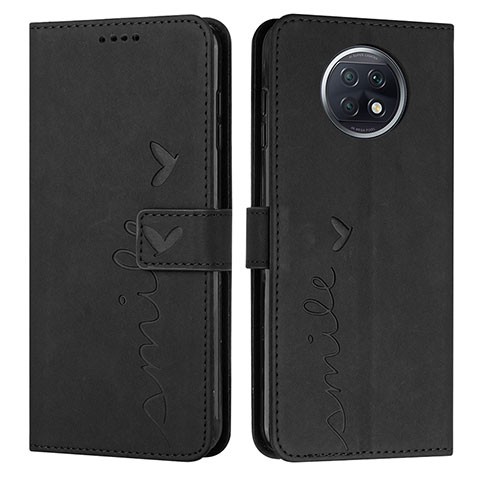 Funda de Cuero Cartera con Soporte Carcasa Y03X para Xiaomi Redmi Note 9T 5G Negro