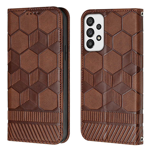 Funda de Cuero Cartera con Soporte Carcasa Y04B para Samsung Galaxy A33 5G Marron