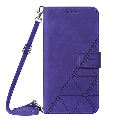 Funda de Cuero Cartera con Soporte Carcasa Y04B para Samsung Galaxy A82 5G Morado