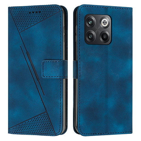 Funda de Cuero Cartera con Soporte Carcasa Y04X para OnePlus 10T 5G Azul