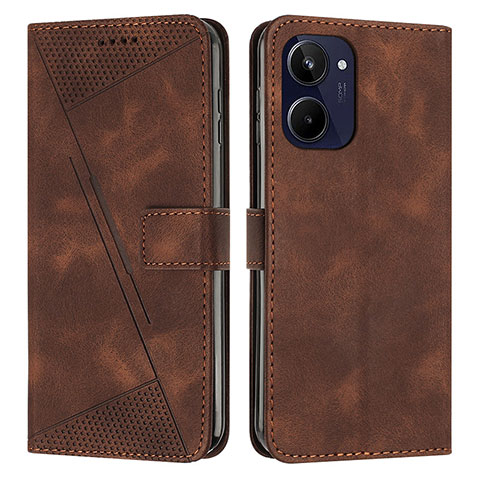 Funda de Cuero Cartera con Soporte Carcasa Y04X para Realme 10 4G Marron