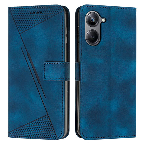 Funda de Cuero Cartera con Soporte Carcasa Y04X para Realme 10 Pro 5G Azul