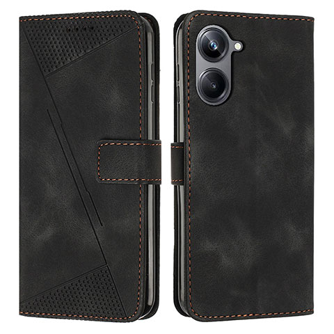 Funda de Cuero Cartera con Soporte Carcasa Y04X para Realme 10 Pro 5G Negro