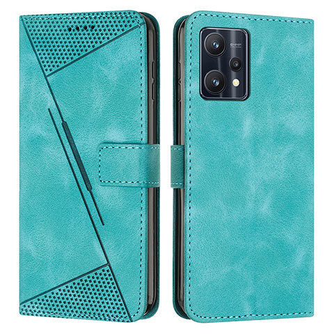 Funda de Cuero Cartera con Soporte Carcasa Y04X para Realme 9 5G Verde