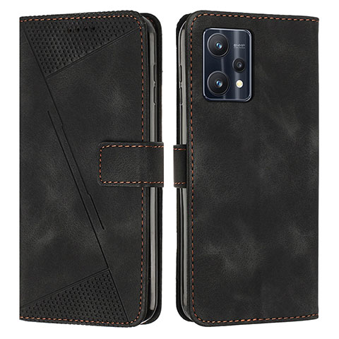 Funda de Cuero Cartera con Soporte Carcasa Y04X para Realme 9 Pro 5G Negro