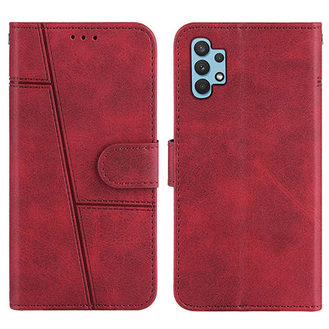 Funda de Cuero Cartera con Soporte Carcasa Y04X para Samsung Galaxy A32 5G Rojo