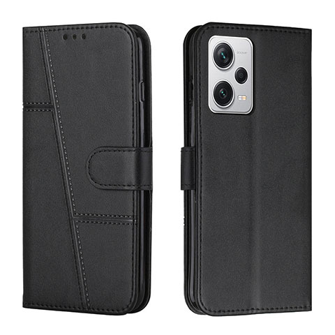 Funda de Cuero Cartera con Soporte Carcasa Y04X para Xiaomi Redmi Note 12 Pro+ Plus 5G Negro