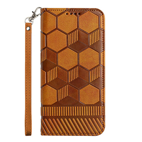 Funda de Cuero Cartera con Soporte Carcasa Y05B para Samsung Galaxy A02s Marron Claro