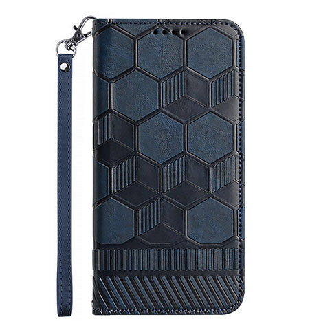 Funda de Cuero Cartera con Soporte Carcasa Y05B para Samsung Galaxy A03 Azul