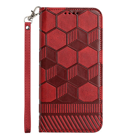 Funda de Cuero Cartera con Soporte Carcasa Y05B para Samsung Galaxy A03 Rojo