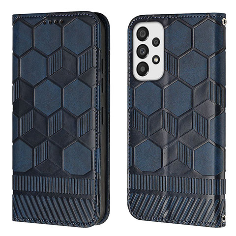 Funda de Cuero Cartera con Soporte Carcasa Y05B para Samsung Galaxy A53 5G Azul