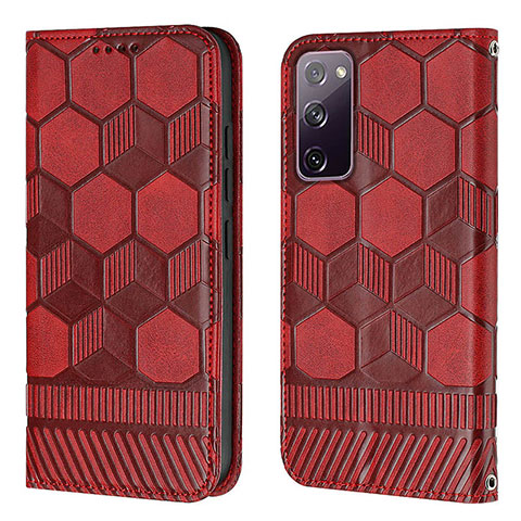 Funda de Cuero Cartera con Soporte Carcasa Y05B para Samsung Galaxy S20 FE (2022) 5G Rojo