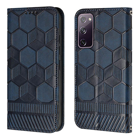 Funda de Cuero Cartera con Soporte Carcasa Y05B para Samsung Galaxy S20 Lite 5G Azul