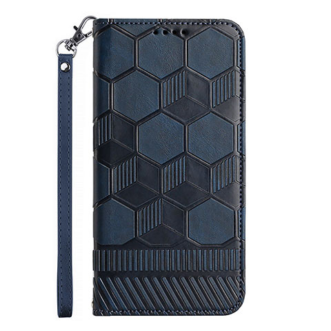 Funda de Cuero Cartera con Soporte Carcasa Y06B para Samsung Galaxy A12 5G Azul