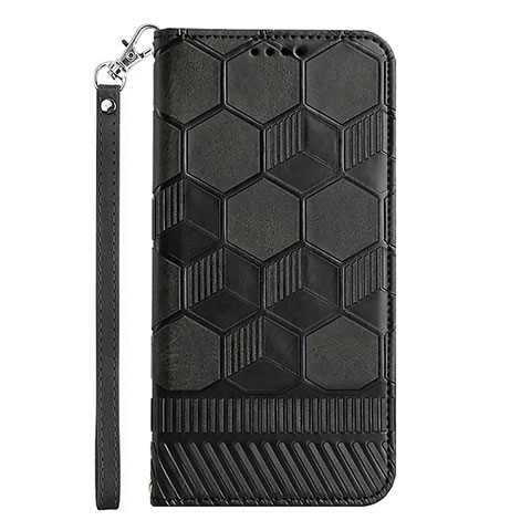 Funda de Cuero Cartera con Soporte Carcasa Y06B para Samsung Galaxy A12 Nacho Negro