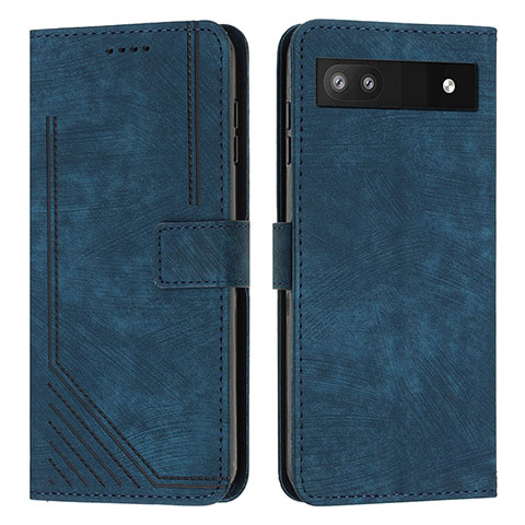 Funda de Cuero Cartera con Soporte Carcasa Y07X para Google Pixel 6a 5G Azul