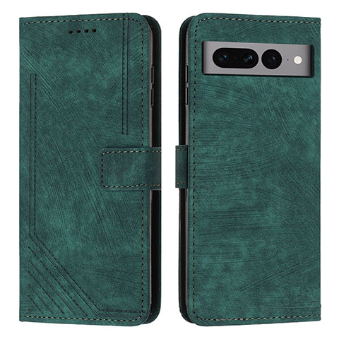 Funda de Cuero Cartera con Soporte Carcasa Y07X para Google Pixel 7 Pro 5G Verde