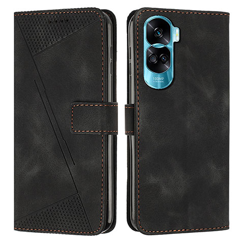 Funda de Cuero Cartera con Soporte Carcasa Y07X para Huawei Honor 90 Lite 5G Negro