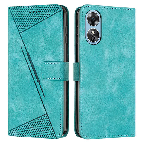 Funda de Cuero Cartera con Soporte Carcasa Y07X para Huawei Honor X5 Plus Verde