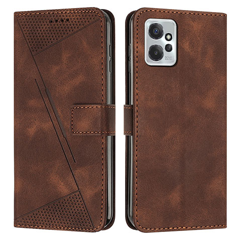 Funda de Cuero Cartera con Soporte Carcasa Y07X para Motorola Moto G Power 5G (2023) Marron