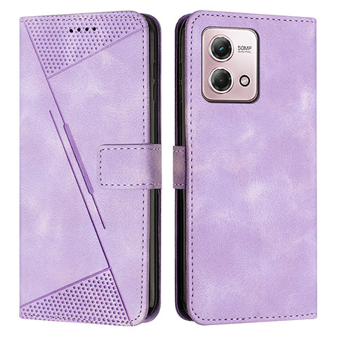 Funda de Cuero Cartera con Soporte Carcasa Y07X para Motorola Moto G Stylus (2023) 4G Morado